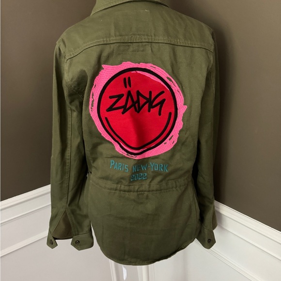 Zadig & Voltaire Paris/New York 2022 Khaki Jacket. XS. NWT. - Picture 4 of 5